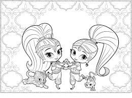 Coloringpagesfortoddlers Com Shimmer And Shine Is An American Canadian Animated Children S Telev Nick Jr Coloring Pages Pokemon Coloring Pages Coloring Pages