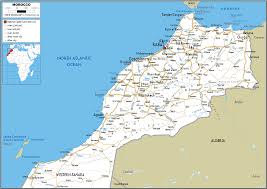 All cities of morocco on the maps. Morocco Map Road Worldometer