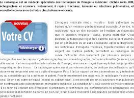 Le titulaire du dts imagerie médicale et radiologie thérapeutique est capable de réaliser des radios pour diagnostiquer d'éventuelles fractures ou lésions. Modele Et Exemple De Lettre De Motivation Radiologue