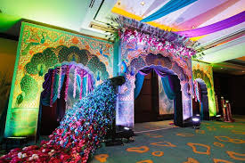Kamali And Nikhil Destination Wedding In Thailand Shangri La Hotel Destinatio Wedding Stage Decorations Indian Wedding Decorations Wedding Entrance Decor