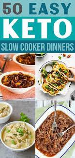 50 Best Keto Slow Cooker Recipes For Easy Weeknight Dinners Slow Cooker Dinner Ketogenic Crockpot Recipes Soup Recipes Slow Cooker