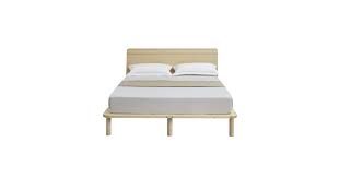 Natural Solid Wood Bed Frame Bed Base With Headboard Double Matt Blatt Choose from contactless same day delivery, drive up and more. natural solid wood bed frame bed base with headboard double bed frames