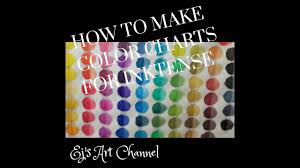 How To Make Color Charts With The Inktense Blocks And Pencils