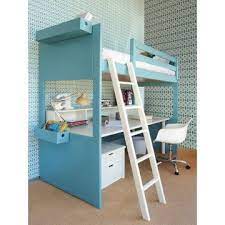 lit mezzanine liso avec bureau bambins deco lit mezzanine idee chambre enfant chambre enfant