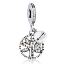 Pandora pink heart family tree dangle charm 799153c01. Authentic Fits Pandora Bracelets Family Tree Charms With Real 14k Gold Clear Cz Pendant 100 925 Sterling Silver Dangle Beads Charm Parts Charms Kittybracelet Crochet Aliexpress