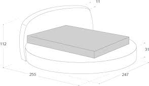 Letti matrimoniali letto matrimoniale rotondo in pelle nera 180x200cm laval quest'originale letto in vera pelle dal design circolare trasformerà la vostra stanza in un'oasi di pace. Gio Letto Matrimoniale Rotondo Moderno E Raffinato Imbottito In Tessuto O Ecopelle Interno77 Soluzioni D Arredo