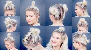 Best of all, they'll be so caught up by your hair hue that it won't matter much how. 10 Easy Different Bun Hairstyles For Short Hair Milabu Youtube