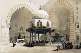 mosque of sultan hassan cairo illustration by david roberts 1796 1864 free image by rawpixel com