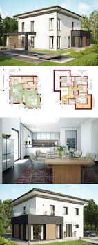 Stadtvilla Concept M 193 Bien Zenker Modernes Einfamilienhaus Bauen Grundriss 4 Zimmer Walmdach Fassade Putz Terr Haus Einfamilienhaus Bauen Haus Architektur