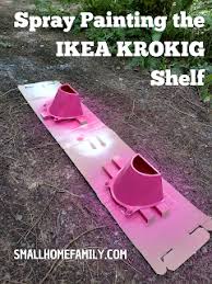 Spray Painting The Ikea Krokig Shelf Ikea Spray Painting Shelves