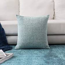 Made in turkey 17 x 17 / 43.00cm x 42.00cm (sizes) this authentic cushion cover will bring a new look to your home decoration. Amazon Com Home Brilliant Large Throw Pillow Covers Chenille Velvet Decorative Cushion Cover For Patio 66x66cm 26inch 1 Piece Teal Home Kitchen