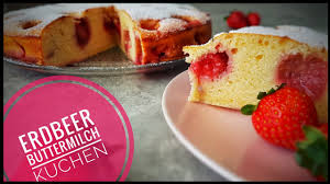 Jetzt ausprobieren mit ♥ chefkoch.de ♥. Erdbeer Buttermilch Kuchen Soft Und Einfach Erdbeerkuchen Rezept Youtube