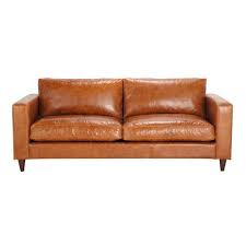 Canape 3 Places Fixe Cuir Vintage Marron Henry Vintage Sofa Ledersofa Vintage Ledersofa