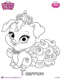 Your wishes are granted with shimmer and shine. Princess Palace Pets Coloring Page Of Truffles Skgaleana