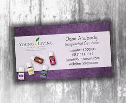 Because the essential oil business has become highly competitive, it is critical to have the right packaging to attract consumer attention. Young Living Business Card Purple Oily Cards Young Living Business Cards