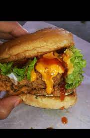 Saus pedas & manis 4. Burger Ayam Goreng Ayam Crispy Posts Facebook