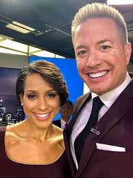 When both you and Sade Baderinwa rock the same color AND get photobombed by  Bill Ritter, you know it's a good night. #NewsTeamAssemble