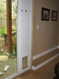 While the pet door keeps the weather out, you still have full use of the sliding door, latch and screen. Build A Pet Patio Door Pet Patio Door Patio Ideas For Dogs Building A Patio