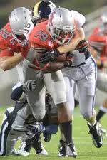 Football totals 693 yards of offense in 77-7 win over Pace