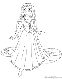 Rapunzel And Pascal Rapunzel Tangled Rapunzel Coloring Pages Tangled Coloring Pages Disney Coloring Sheets