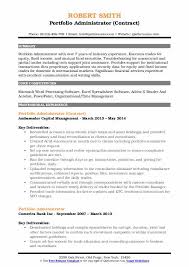 Property administrator cover letter example. Portfolio Administrator Resume Samples Qwikresume