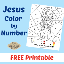 Select from 35653 printable coloring pages of cartoons, animals, nature, bible and many more. The Activity Mom Jesus Color By Number Free Printable The Activity Mom