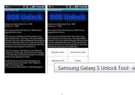 Inspection, verification, testing & certification company, sgs has launched the 'sgs. Samsung Galaxy S Unlock Tool2 1