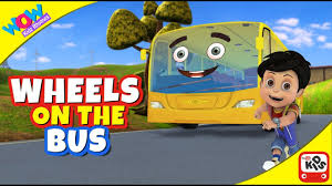 Wheels On The Bus Go Round And Round 3d Animation Kids Songs Nursery Rhymes For Children Youtube