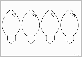 Image Result For Christmas Light Bulb Template Christmas Light Bulbs Christmas Lights Drawing Christmas Coloring Pages