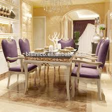 The x design of the legs and the lumber used. Italy New Classic Fancy Dining Room Furniture Set Antique Wooden Carving Long Dining Table For 6 People With Purple Chairs Buy Dining Room Set Wooden Dining Table Dining Room Table Product On Alibaba Com