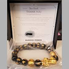 Feng Shui Black Obsidian Wealth Bracelet Buddha Power Store Obsidian Bracelet Black Obsidian Bracelet Black Obsidian