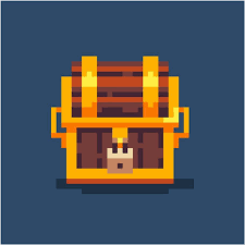 Coloriage Et Illustration D Un Coffre De Pirate En Pixel Art Alors Ptit Moussaillon Comme Ca On Veut Piquer Le Treso Coloriage Perroquet Pixel Art Coloriage