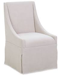 The fitted, ivory fabric covers have pleated corners for a secure fit, and a split back embellished with bow ties to add a sweet and graceful set of 2 chairs. Astor Upholstered Castered Dining Chair Dining Room Chairs Benches Furniture Macy S Dining Chairs Furniture Dining Furniture