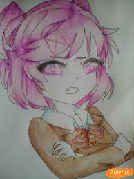 Как нарисовать рисунок для мамы. Foto Nacuki Iz Doki Doki Mobilnye Tehnologii