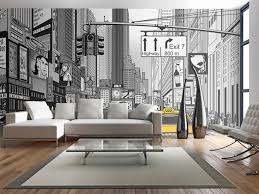 Originale carta da parati su misura è perfetta per cucina, camera da letto o bagno. Carta Da Parato Taxi Gialli Di New York New York Citta Architettura Carte Da Parati