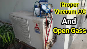 Moisture in the ac system is a serious problem, because moisture reduces the performance of the ac system and condensation of water can cause the ac system to freeze. How To Full Proper Vacuum Air Conditioner Pipe Lines With Vacuum Machine In Urdu Hindi Youtube