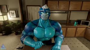 A Growth Gift - Zoid muscle growth animation - By @nighdruth on Itaku