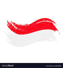 National Flag Of Indonesia Designed Using Brush Strokes Isolated On A White Background Vector Illustration Use For Brochu Indonesian Flag National Flag Flag It is one of the most. indonesian flag