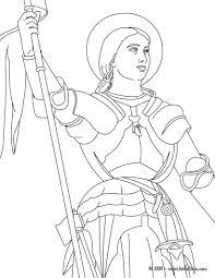 Around this time, joan of arc began to have mystical visions encouraging her to lead a pious life. Joan Of Arc The Maid Of Orleans Coloring Page Little Flowers Saint Joan Of Arc Coloring Pages People Coloring Pages