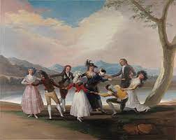 Para marearlo, 'la gallinita' debe girar varias veces sobre si mientra canta la canción clásica del juego: La Gallina Ciega Goya Wikipedia La Enciclopedia Libre