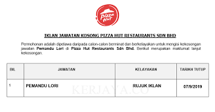 Listings in travel agents, restaurants, bistro, footwear, associations, spa and boutiques in setapak and kuala lumpur showing 10 of 70 results list map view distance relevancy alphabetical popular refine Pizza Hut Restaurants Sdn Bhd Kerja Kosong Kerajaan