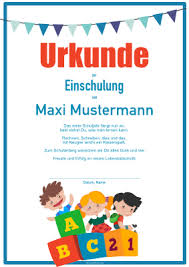 Lustige urkunden zum ausdrucken kostenlos. Kinderurkunde Zur Einschulung Fahnen Pdf Vorlage Zum Ausdrucken