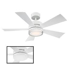 From white ceiling fans and black ceiling fans to brushed nickel and bronze, factor in color with design to achieve the perfect look for your space. Wynd 42 Inch 5 Blade Indoor Outdoor Smart Ceiling Fan With Led Light Overstock 25737961
