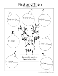 Super teacher worksheets has hundreds of christmas printables that you can use in your classroom. Christmas Math Worksheets Addition And First Then Logic Christmas Worksheets Christmas Math Math Coloring Worksheets