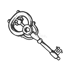 Because of their ancient design, there aren't a lot of skeleton keys for sale nowadays. Vintage Key Filigree Medieval Monochrome Vector Stock Vector Illustration Of Concept Form 158476505