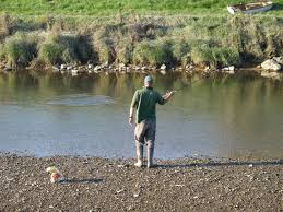 Why does it appear to be floating behind his hand? The River Camel Pete Bluett Against Men And Fish