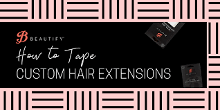 Professionals · money back guarantee · free us delivery How To Tape Custom Hair Extensions Walker Tape