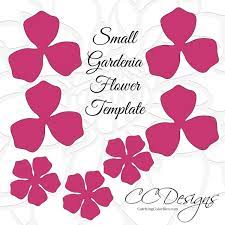 Small Gardenia Paper Flower Template Flower Template Paper Flower Template Paper Flowers
