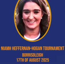 Best of luck to Olivia Looby who lines out for the Tipp u15s this Sunday in  the Niamh Hogan Heffernan inter county memorial tournament. Niamh was a  member and supporter of Burgess