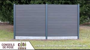 Cote Cloture Poser Une Cloture Composite Axel Youtube